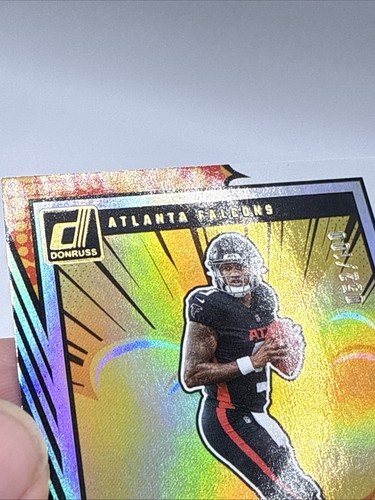 2024 Panini Donruss Football Michael Penix Jr. Bomb Squad NUMBERED 040/100 - Picture 8 of 14