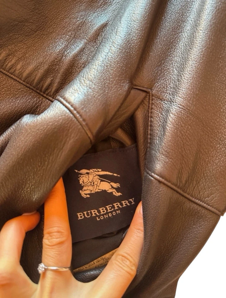 burberry кожаная куртка мужская - Изображение 4 из 4