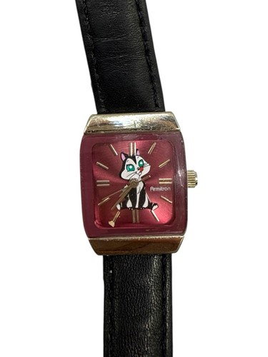 Vintage Armitron Looney Toons Warner Bros Pussyfoot Kitty Uhr - Bild 2 von 10
