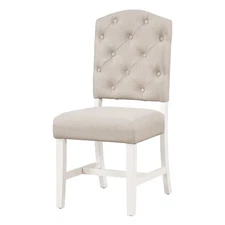 TREXM Retro Style Dining Chair Set with 4 Upholstered Chairs for Dining Room and