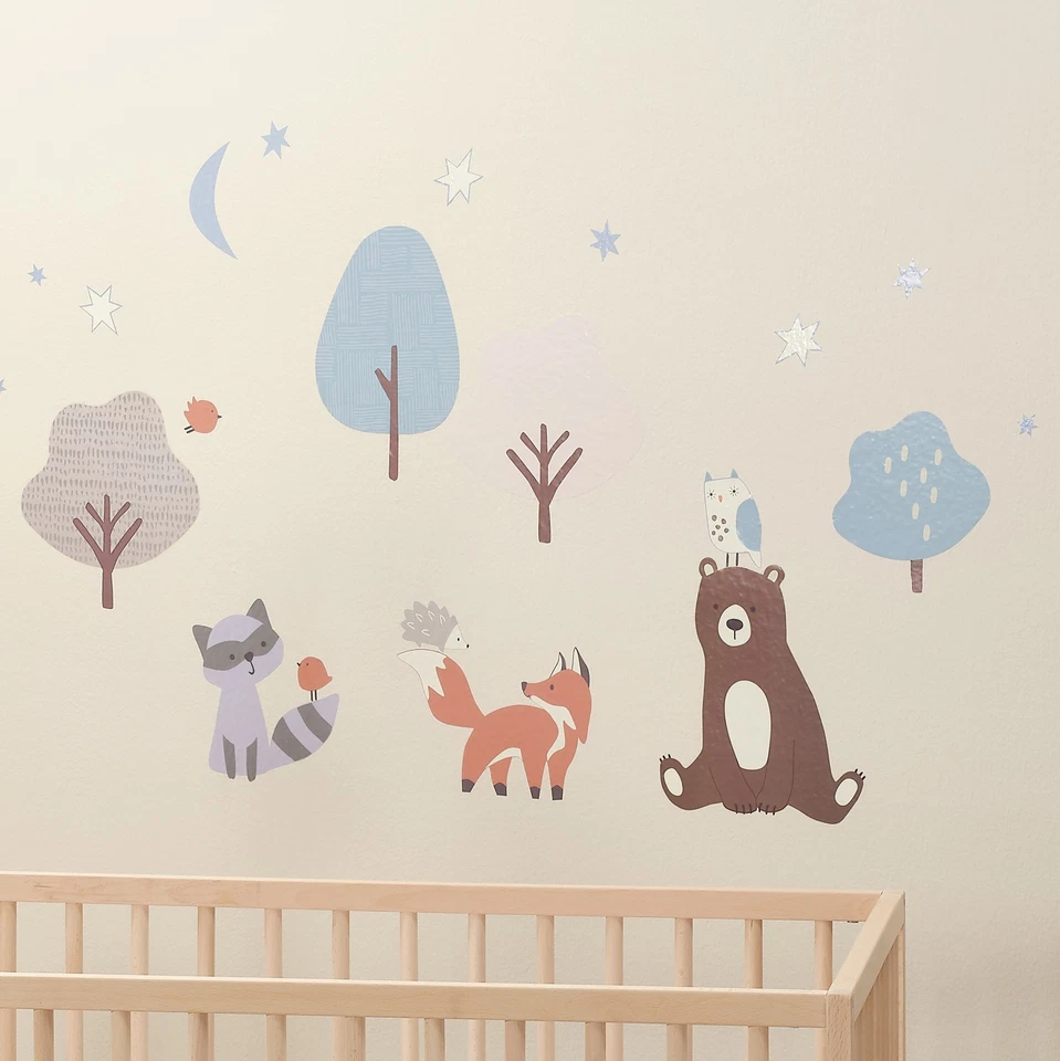 Adesivos/decalques de parede Bedtime Originals Sleepytime Bear Woodland Animals - Imagem 3 de 4