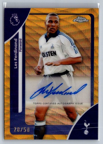 2026 topps chrome soccer gold wave auto les ferdinand #/50 ca-lf