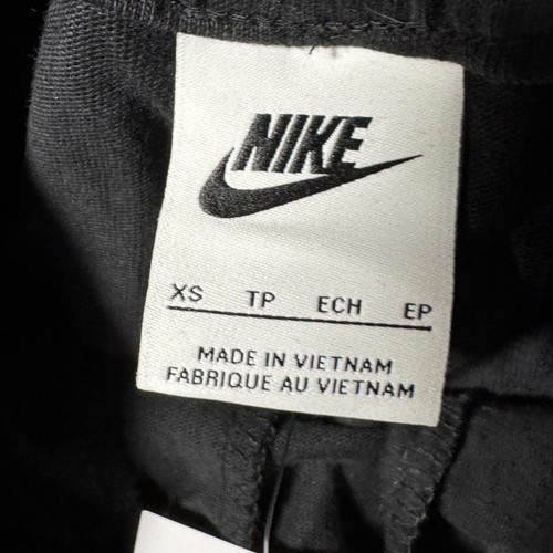 Nike Pants Womens XS Black Loose Fit Mid Rise Swoosh Jersey Capri DM6726-010 - Picture 8 of 11