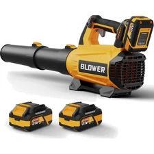 Electric Cordless Leaf Blower 630CFM 160MPH 21V Yard Cleaning Light Snow