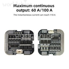 4S 60A/100A Li-ion Battery Protection Board Balanced for 18650/21700 Battery
