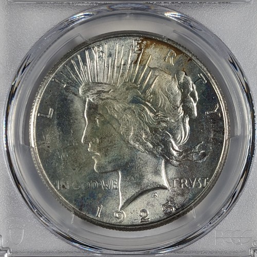 1925 S Peace Silver Dollar PCGS MS63 - Picture 2 of 5