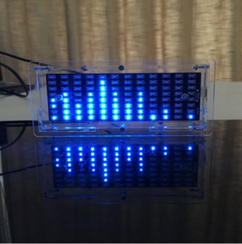 Kit analyseur de spectre musique affichage LED bleu à faire soi-même compteur de niveau audio - Photo 2/9