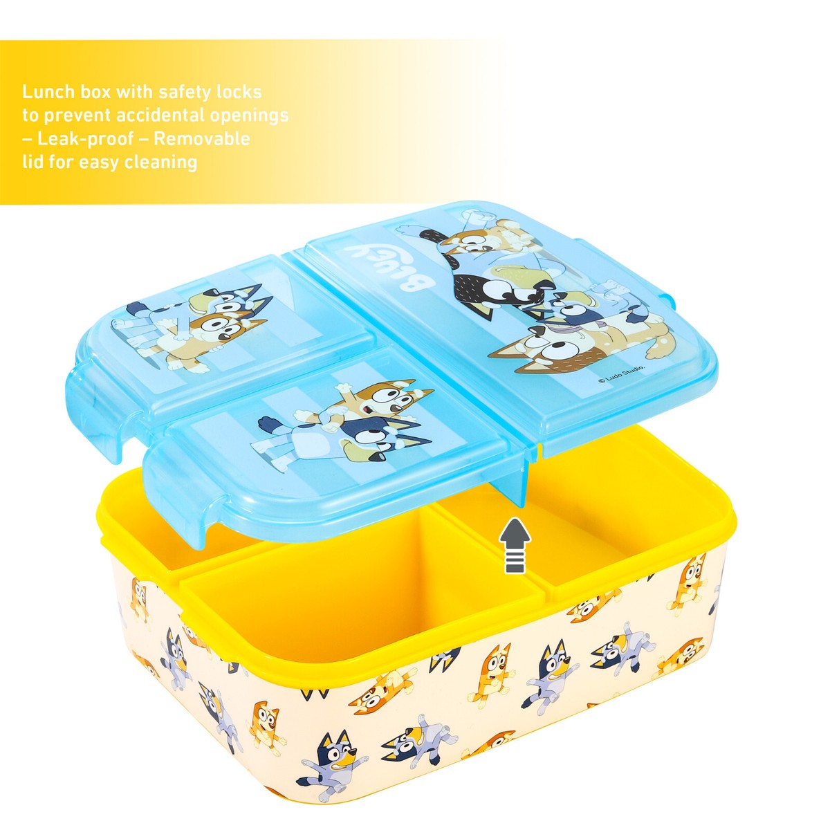 Bluey Lunch Bag Set For Kids – Insulated Lunch Box With Water Bottle, Stickers & More | Official Bluey School Supplies - View #6