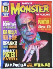 FORREST J ACKERMAN 88TH BIRTHDAY POSTER - FAMOUS MONSTERS STYLE  - SIGNED
