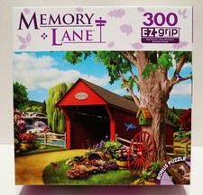 MASTER PIECES MEMORY LANE 300 PIECE JIGSAW PUZZLE RIVER CROSSING 31544