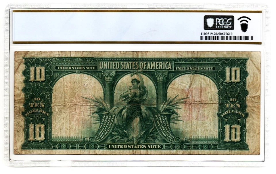 Fr. 122 1901 Legal Tender Note Speelman / White PCGS Banknote Very Fine 20 - Image 2 of 2