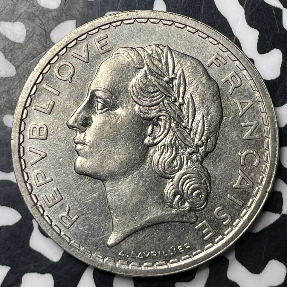 1937 France 5 Francs Lot#JM8575 Nice! Key Date! - Image 2 of 2