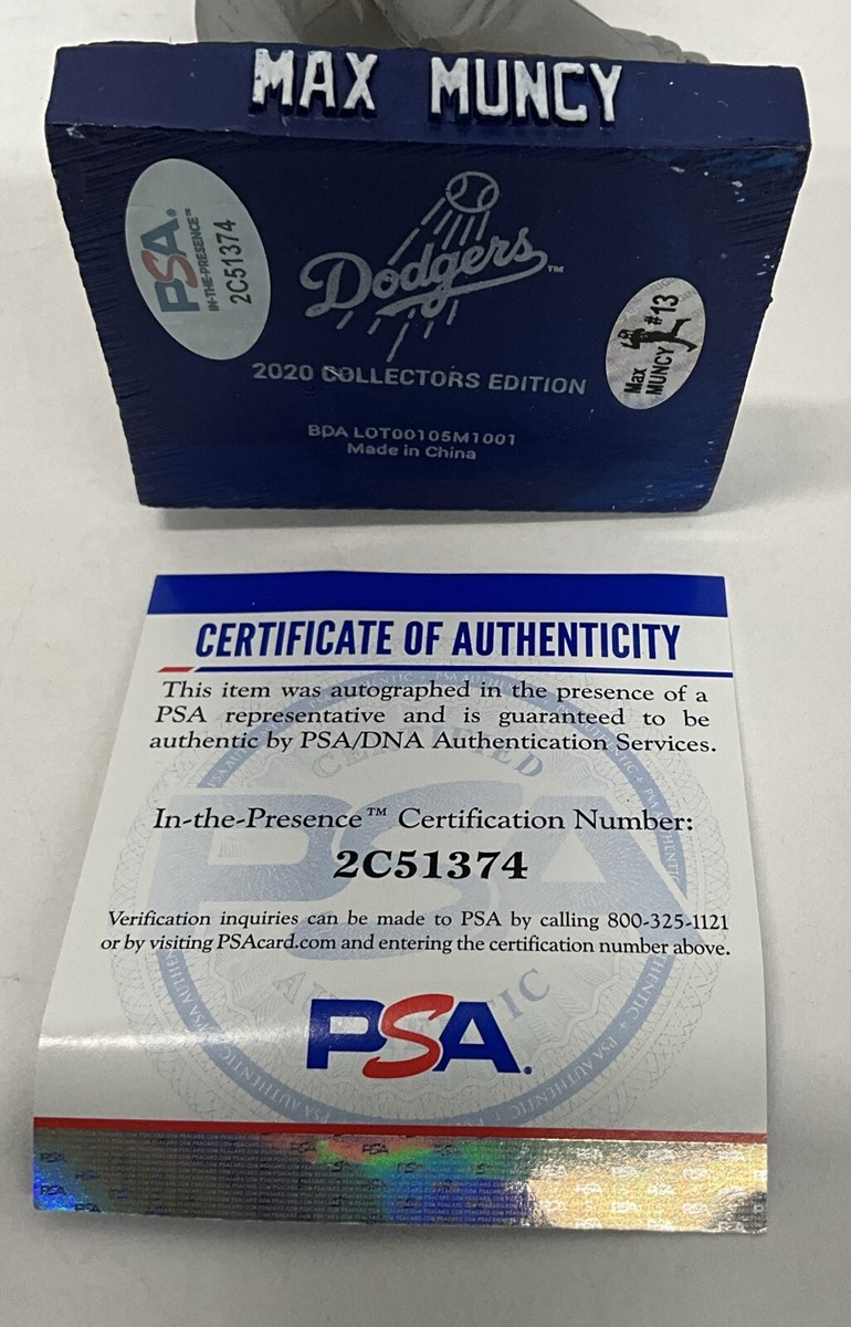 MAX MUNCY SIGNED DODGERS 2021 BOBBLEHEAD MAX MUNCY SIGNED DODGERS 2021 BOBBLEHEAD
