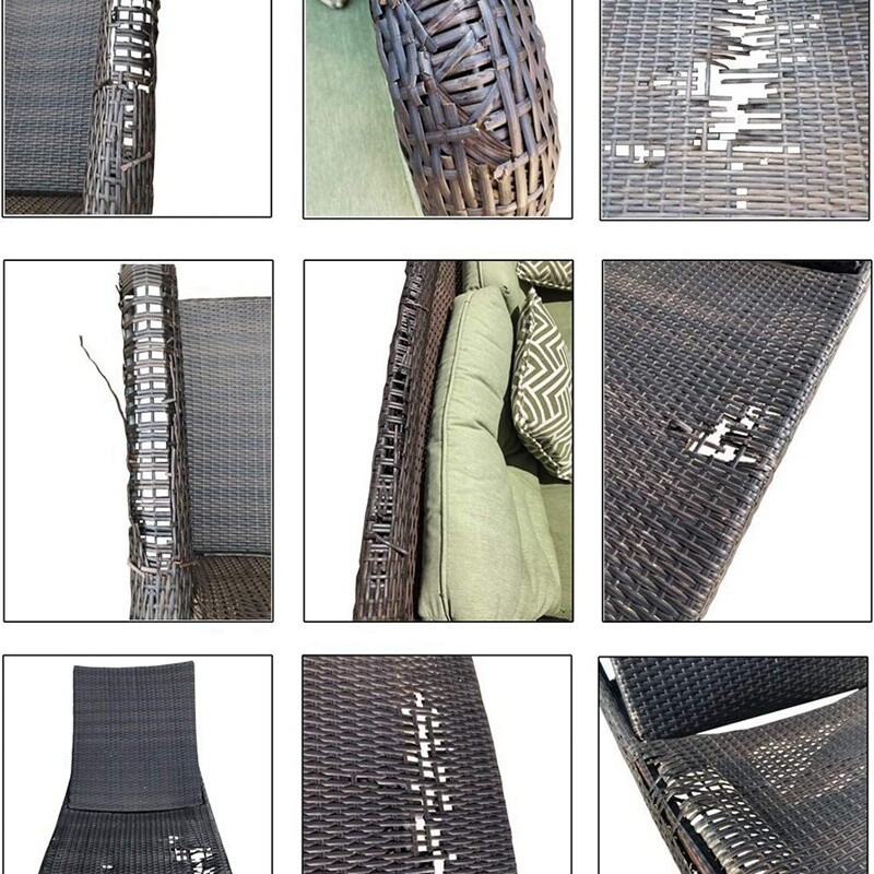 Wicker Repair Kit, Plastic Rattan for Patio Chair Repair Flat