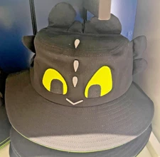 How To Train Your Dragon Universal Studios Toothless Figural Black Bucket Hat