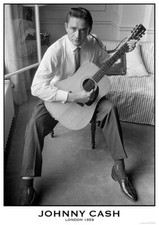 Poster JOHNNY CASH - Guitar London 1959 ca60x85cm NEU 15320