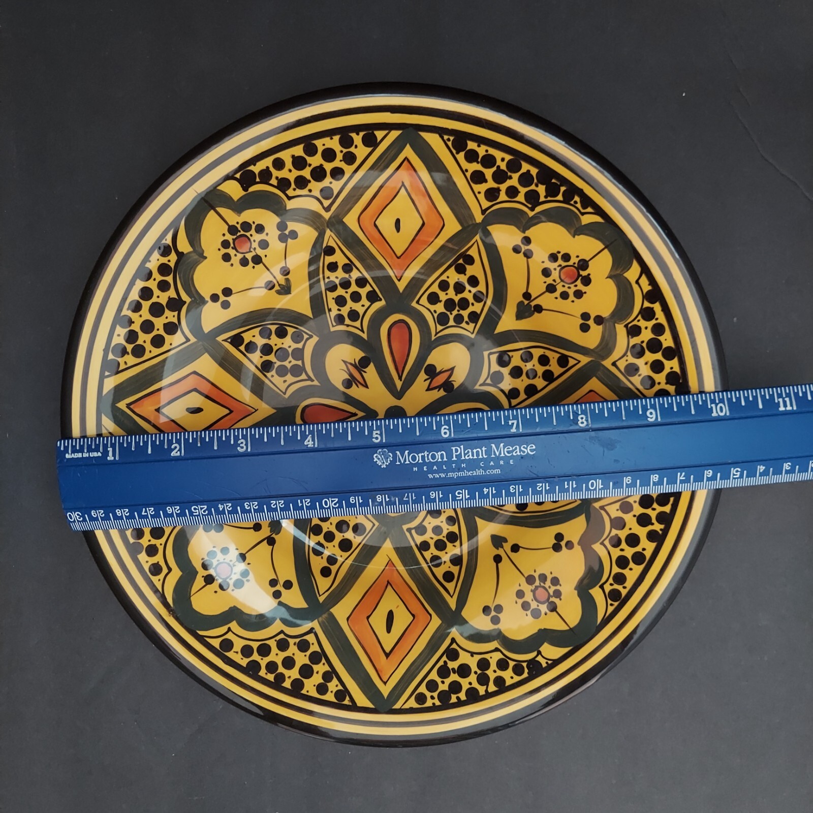 Pottery Barn YELLOW Kasara Moroccan Mosaic 10” Bowl Plate EUC eBay