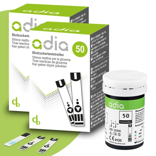 adia Blutzuckerteststreifen, Teststreifen für Diabetiker zur Diabetes-Kontrolle - Bild 12 von 14