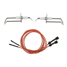 2 Set Flame Sensor Igniter Sensing Rod Replacement for 62-24164-01 Rheem Furnace