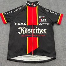 KOSTRITZER Cycling Jersey Mens Small Full Zip Shirt Kalas Short Sleeves