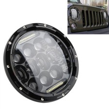 7inch Hi/Low Beam LED Motorcycle Headlight for Harley Jeep Wrangler JK Black