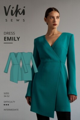 Vikisews Nähmuster Emily Kleid UK 4-22