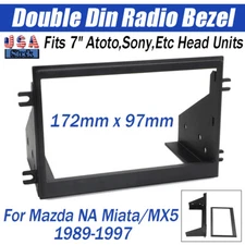For Mazda Miata NA MX5 Double Din Head Unit Bezel 2DIN Frame 7" Atoto Sony Radio