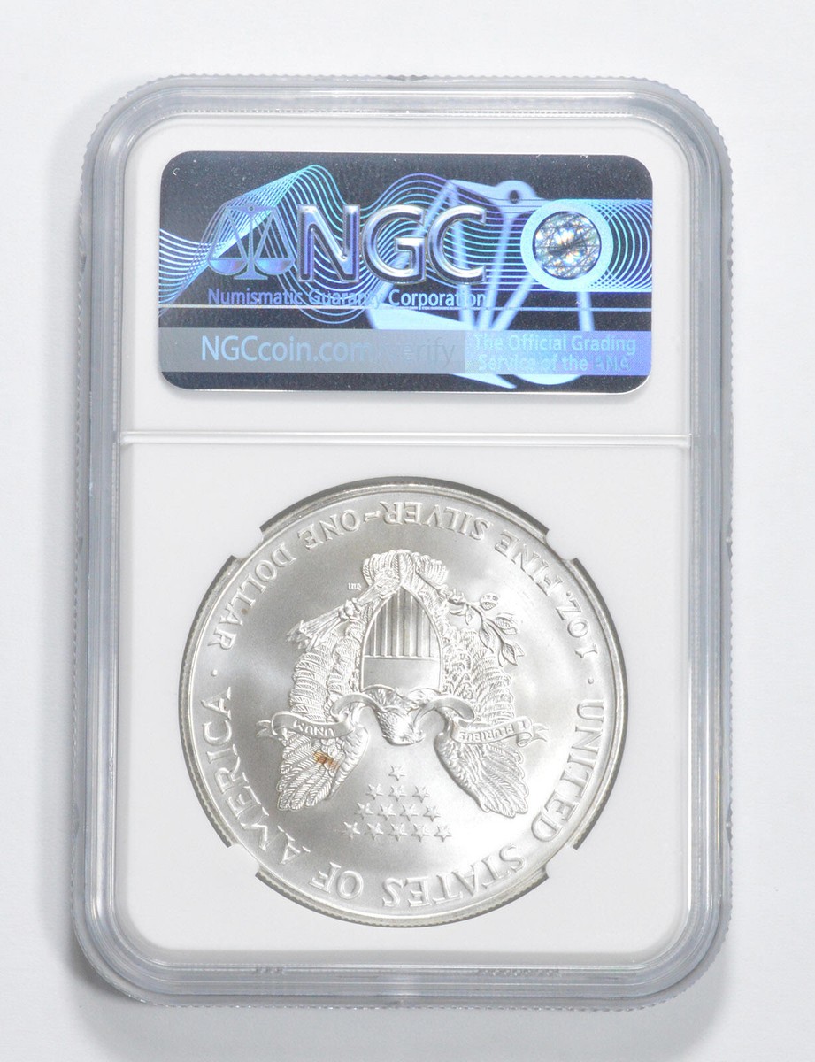 1996 American Silver Eagle MS69 NGC Brown Label | eBay