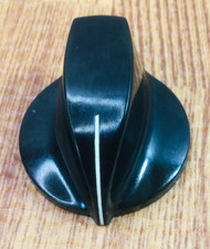 Vtg Daka-Ware Chicken Head Knob Guitar Amp Skirt Electric Radio Blk 1.25" w/ Pin