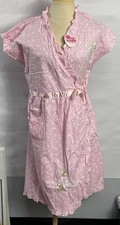 Marietta Collection Women Embroidered Nightgown Pink With 1 Pocket NWT