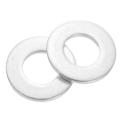 50Pcs Aluminum Flat Washer, M10x20x2mm Seal Gaskets Flat Ring for Screws Bolts