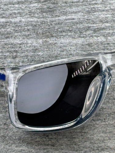 Clear Square Frame Blue Mirrored Lens Sunglasses Outdoors Sports Beach - Picture 14 of 17