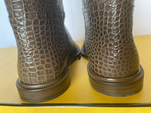 Fendi Mock-Croc Tall Riding Knee Boots US 7/ Eur 37.5 - Picture 8 of 12