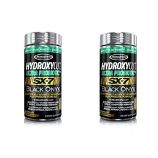 Muscletech Hydroxycut Ultra Probiotic Sx-7 Black Onyx Weight TWO PACK (2 Pack)