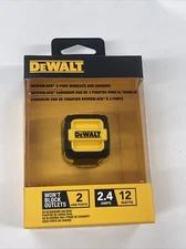 Dewalt DXMA1310849 Neverblock 2-Port Worksite USB Charger 1310849DW2 New Sealed