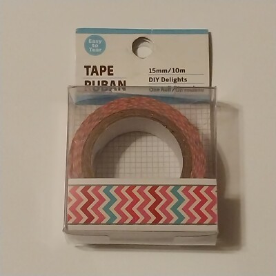 Tape Ruban 15mm/10m Planner Washi Tape Scrapbook - Multi-Colored Chevron