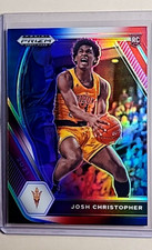 2021 2021-22 Panini Prizm Draft Picks Red White & Blue #22 Josh Christopher RWB