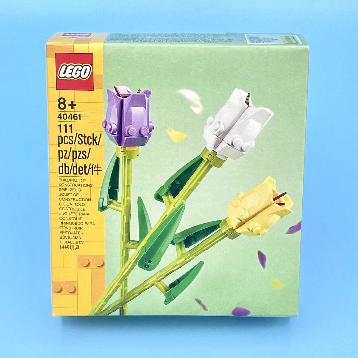 LEGO Creator Botanical Collection Tulips Flowers 40461 Home Decoration 111 pcs