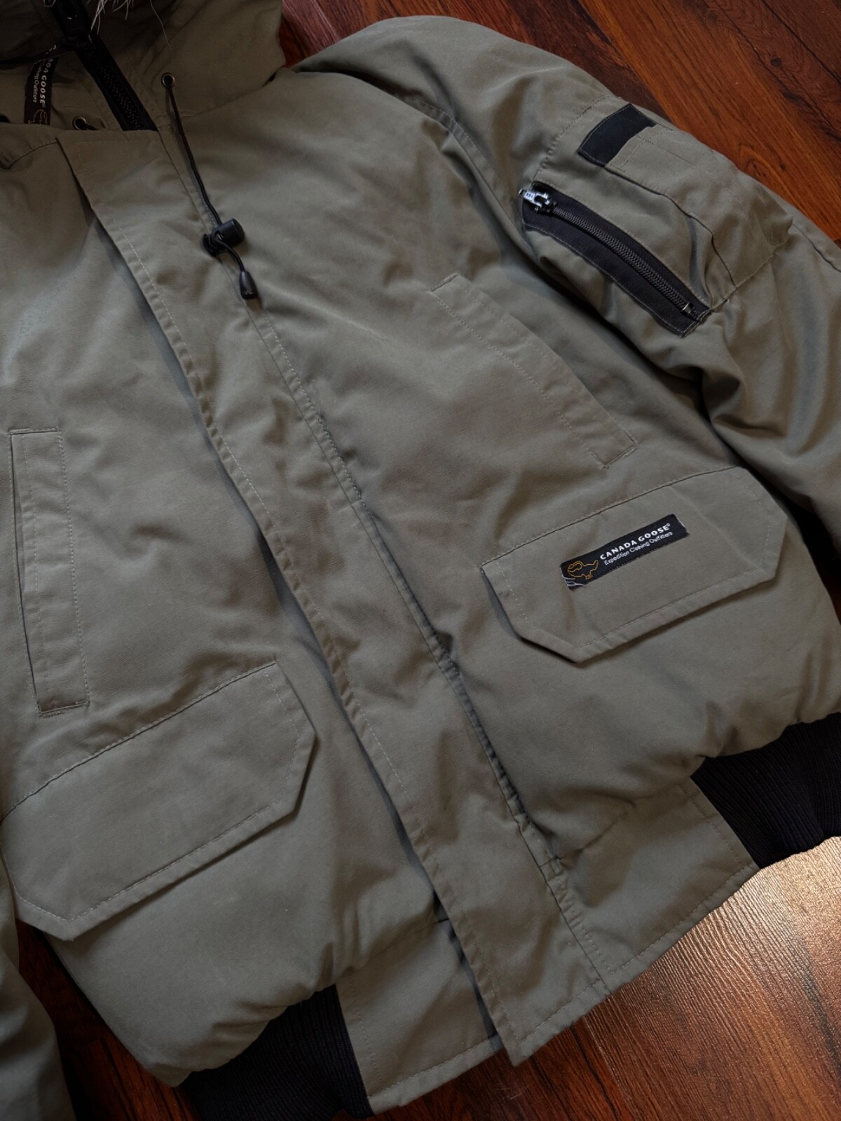 Canada Goose Chilliwack Bomber Jacket Rare Green Cw Hype XS image 5