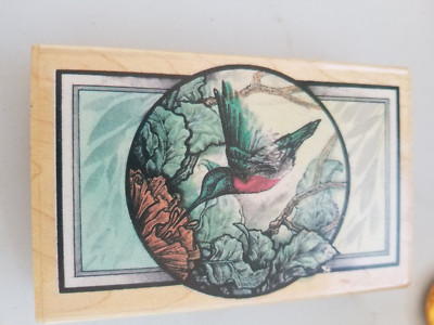 1997 Stamping Ovation  30000J Hummingbird rubber stamp 3.25'' x 2.75''
