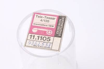 Carl Zeiss Tele-Tessar 135mm f/4 for Contaflex 126 Camera | eBay