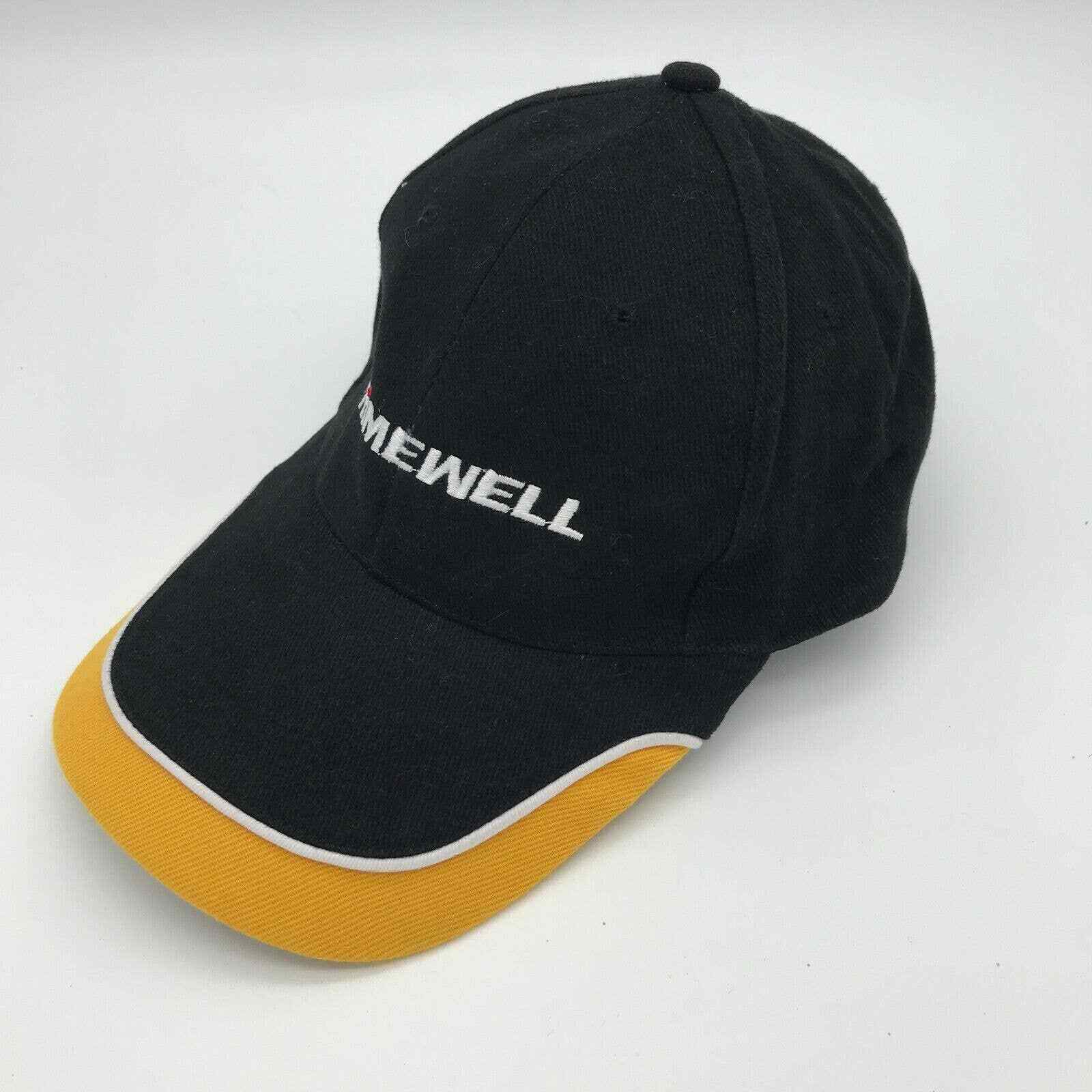 Primewell Baseball Cap Hat Hook-Loop Back Black Y… - image 5