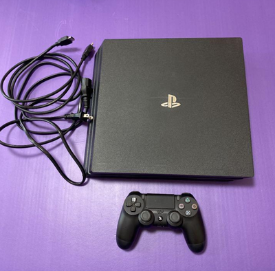 PS4 PlayStation 4 Pro Jet Black 1TB CUH-7100BB01 Console Set  