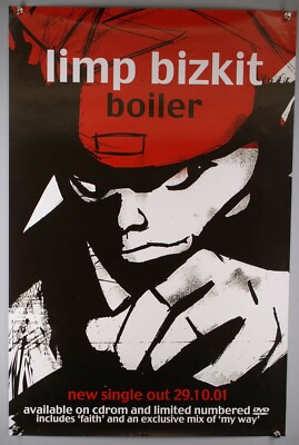 Limp Bizkit Poster Original Interscope Einzel Promotion Boiler Oktober 2001