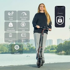 Electric Scooter for 12 Kid Teen Folding E-Scooter Commuter W/ Front Suspension