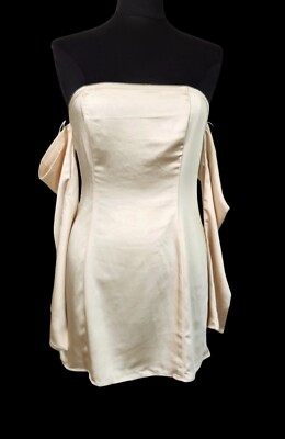 knee length dresses for ladies Donelli Mini Dress Champagne main image 1