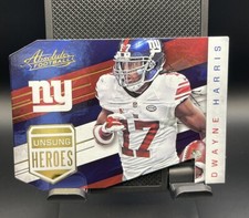 2016 Absolute Football Unsung Heroes Die Cut Insert #20 Dwayne Harris NY GIANTS!