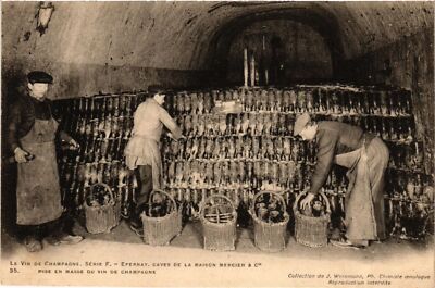CPA AK Le Vin de CHAMPAGNE Serie F. - EPERNAY - Caves de la Maison (364894)