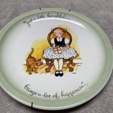 Vintage Holly Hobbie Plate Made In USA By American Greeting Corp 1972