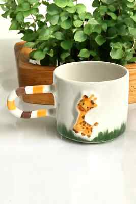 Spica Ceramica Giraffe Handmade 200 ml Tea Coffee Cup